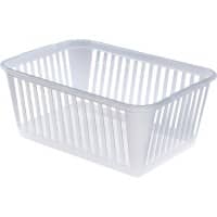 Whitefurze Basket Transparent 38 x 25 x 15 cm