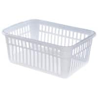 Whitefurze Basket Transparent 48 x 31 x 18 cm