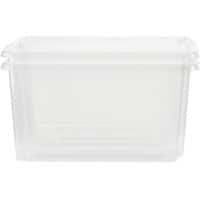 Whitefurze Stack&Store Storage Box 52 L Large Without Lid Transparent 59 x 40 x 29 cm