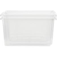 Whitefurze Stack&Store Storage Box 52 L Large Without Lid Transparent 59 x 40 x 29 cm