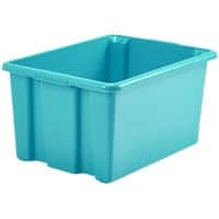 Whitefurze Stack&Store Storage Box 52 L Teal 59 x 40 x 29 cm