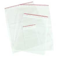Grip Seal Bags Transparent 12 x 18 cm Pack of 100