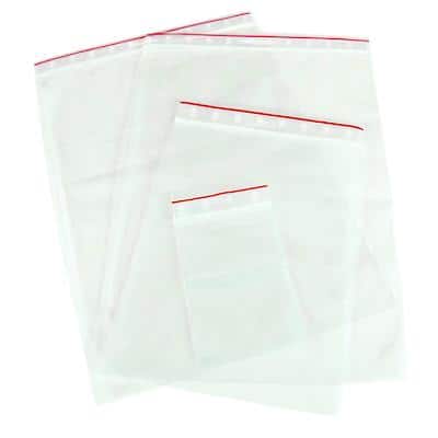 Grip Seal Bags Transparent 17.5 x 25 cm Pack of 100