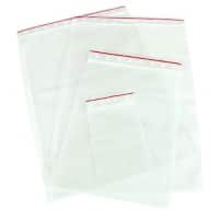 Grip Seal Bags Transparent 6 x 8 cm Pack of 100