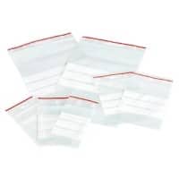 Grip Seal Bags Writeable Stripes Transparent 4 x 6 cm Pack of 100