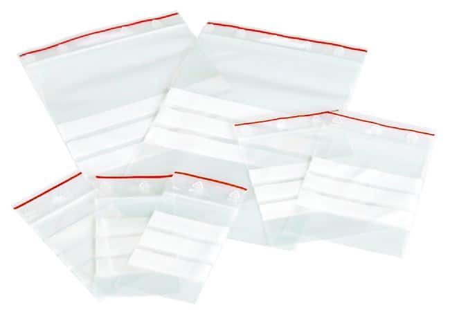 Grip Seal Bags Writeable Stripes Transparent 20 x 30 cm Pack of 100
