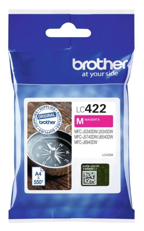 Brother LC422M Original Ink Cartridge Magenta
