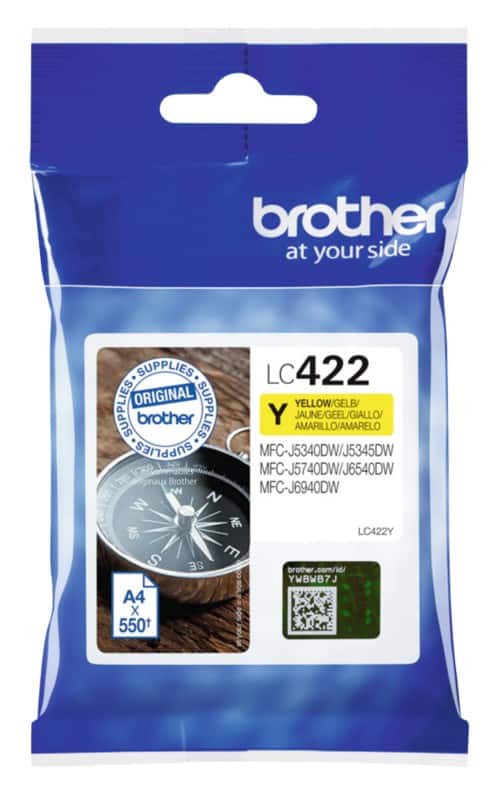 Brother LC422Y Original Ink Cartridge Yellow