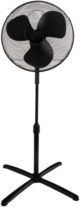 igenix Height Adjustable Pedestal Fan Main 3 Speeds 124 cm Black DF1655BL 40.6 cm