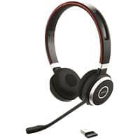 Jabra Evolve 65 SE MS Wired & Wireless Stereo Telephone Headset Over-the-head Noise Cancelling Bluetooth Black