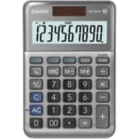 Casio Calculator MS-100FM 10 Digit Display Grey