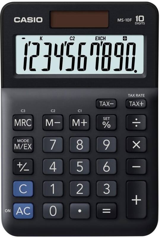 CASIO Destop Calculator MS-10F 10-Digit Black
