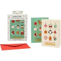 PUKKA Greeting Card 9774-XMS Assorted 114 mm (W) X 155 mm (D) X 20 mm (H)