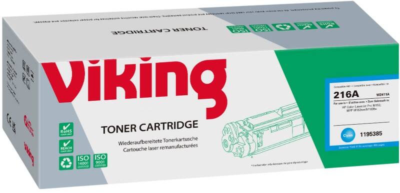 Viking 216A Compatible HP Toner Cartridge W2411A Cyan