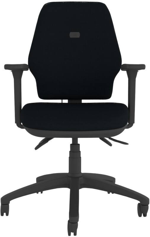 Energi-24 HB Ergonomic Office Chair Permanent Contact Fabric Height-Adjustable Armrest Black 150 kg CT770/AA1D/SL/IL/BK