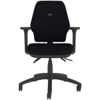 Energi-24 HB Ergonomic Office Chair Permanent Contact Fabric Height-Adjustable Armrest Black 150 kg CT770/AA1D/SL/IL/BK