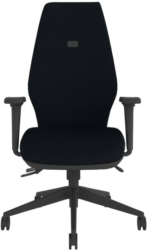 Energi-24 XHB Ergonomic Office Chair Permanent Contact Fabric 2D Armrest Black 150 kg IT550/AA2D/BK