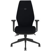 Energi-24 XHB Ergonomic Office Chair Permanent Contact Fabric 2D Armrest Black 150 kg IT550/AA2D/BK
