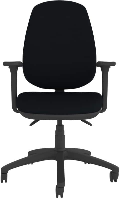 Energi-24 HB Operator Chair Permanent Contact Fabric Height-Adjustable Armrest Height-Adjustable Seat Black 150 kg CT410/AA1D/BK