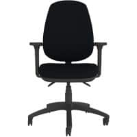 Energi-24 HB Operator Chair Permanent Contact Fabric Height Adjustable Armrest Black 150 kg CT410/AA1D/BK