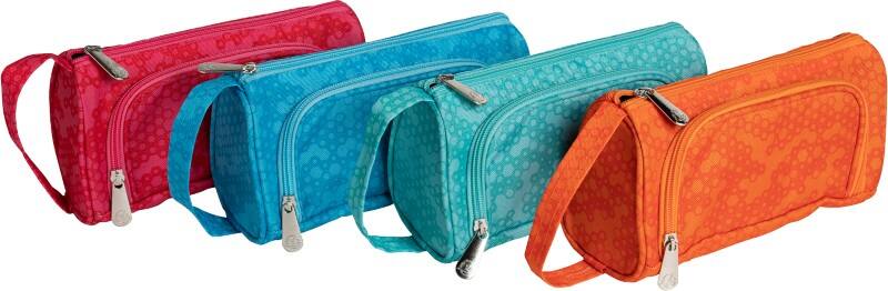 Exacompta Pencil Case 21.5 x 8.5 x 12.5 cm Assorted Pack of 6