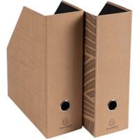Exacompta Eterneco Magazine File Brown Pack of 2