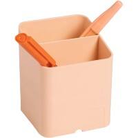 Exacompta Aquarel Pen Box 67761D PS (Polystyrene) Coral 7.4 x 7.4 x 9.3 cm