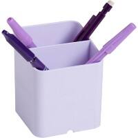 Exacompta Aquarel Pen Box 67764D PS (Polystyrene) Mauve 7.4 x 7.4 x 9.3 cm