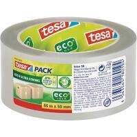 tesa Packaging Tape tesapack Eco & Ultra Strong Transparent 66 m x 50 mm PET (Polyethylene Terephthalate)