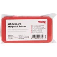 Viking Whiteboard Eraser Magnetic 5.5 x 11.5 cm Red 1196738