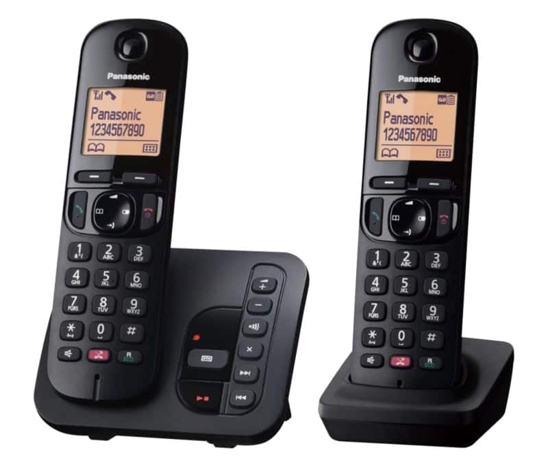 Panasonic Cordless Home Telephone With Answering Machine KX-TGC262EB Black