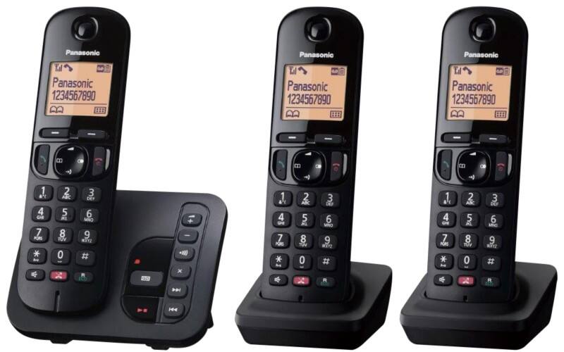 Panasonic Home Telephone KX-TGC263EB Black