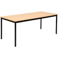 Sodematub Rectangular Table Black Iron Black 1,800 x 800 x 740 mm