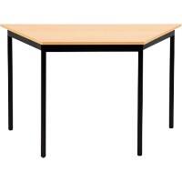 Sodematub Trapezoidal Trapezoidal Table Black Iron Black 1,200 x 600 x 740 mm