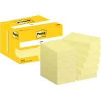 Post-it Sticky Notes 656-CY  51 x 76 mm 100 Sheets Per Pad Yellow Pack of 12