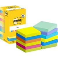 Post-it® Notes, Assorted Neon Colours, 38 mm x 51 mm, Promo Pack, 100  Sheets/Pad, 3 + 1 FREE Pads/Pack