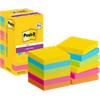 Post-it Carnival Collection Super Sticky Notes Square 76 x 76 mm Plain Assorted 654-SSCARN-P8+4 90 Sheets Value Pack 8 + 4 Free