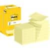 Post-it Sticky Z-Notes R330-CY 76 x 76 mm 100 Sheets Per Pad Yellow Pack of 12