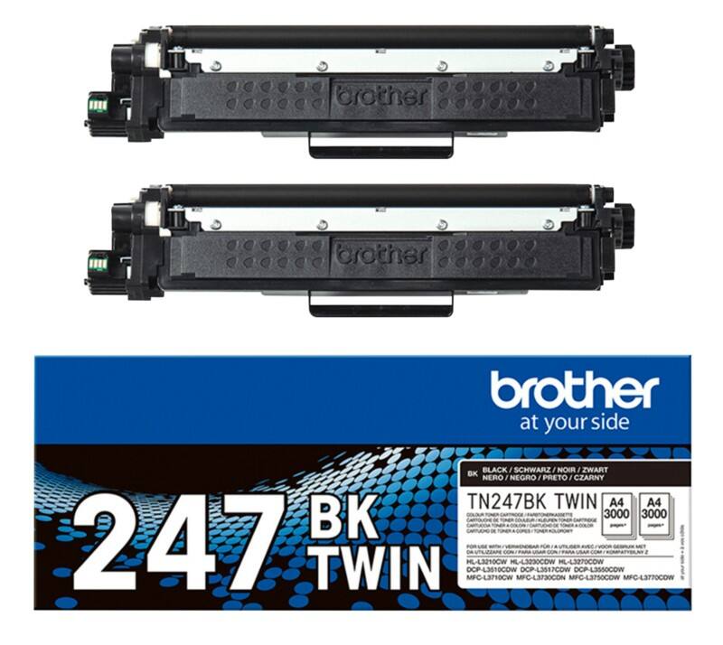 Brother TN247BKTWIN Original Toner Cartridge Black Pack of 2 Duopack