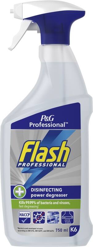 Flash Professional Disinfecting Power Degreaser Cleaning Spray 750 ml