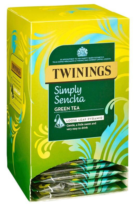 Twinings 100% Sencha Green Tea Simply Sencha Pack of 15