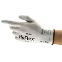Ansell HyFlex Mechanical Protection Non-Disposable Handling Gloves PU (Polyurethane) Size 10 White 12 Pairs