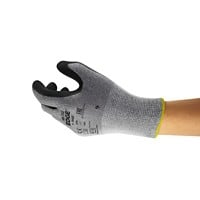 Ansell EDGE Cut Resistant Non-Disposable Handling Gloves Foam, Nitrile Size 7 Black 12 Pairs