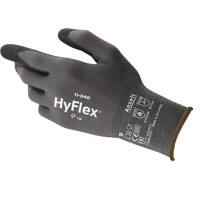 HyFlex Gloves Foam, Nitrile Size 8 Black Pack of 3