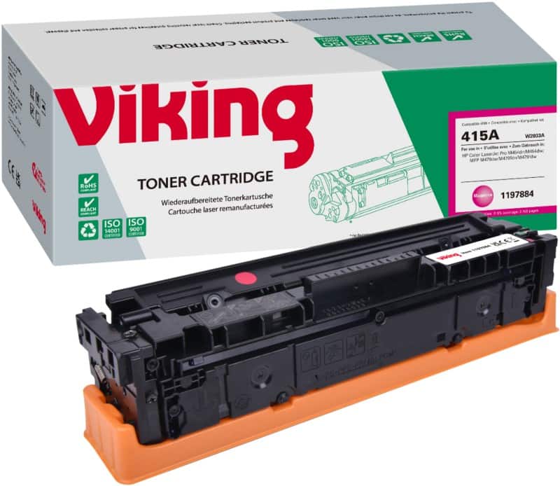 Compatible Viking HP 415A Toner Cartridge W2033A Magenta