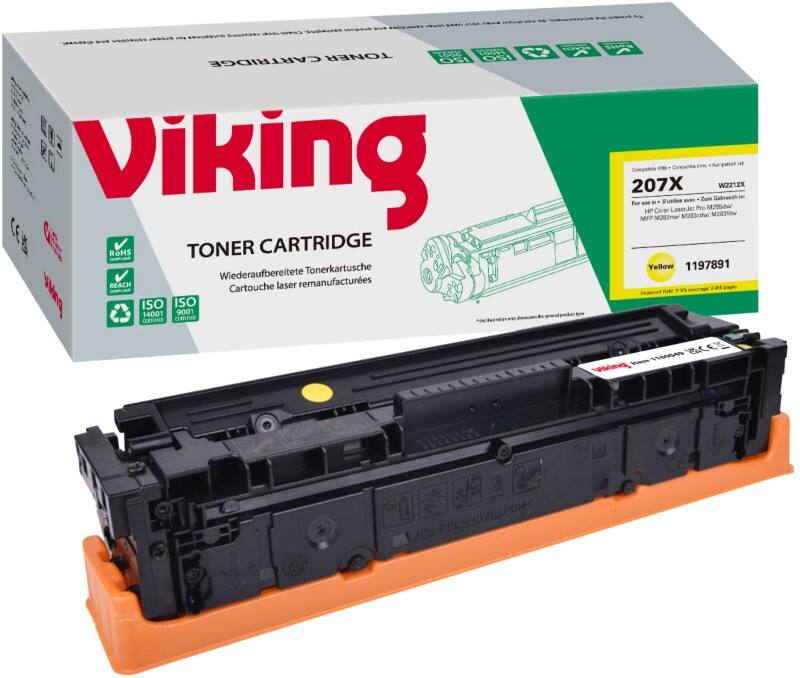 Compatible Viking HP 207X Toner Cartridge W2212X Yellow