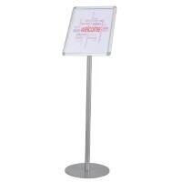 TWINCO Literature Display Silver 252 x 235 x 900 mm