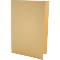 Guildhall Square Cut Folders A4, Foolscap Yellow Manilla Cardboard 250 gsm Pack of 100