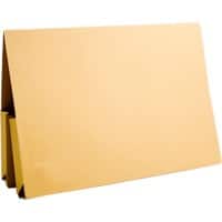 Guildhall Double Pocket Wallet 214-YLWZ A4, Foolscap Flap Manilla Landscape 38 (W) x 27 (D) x 14 (H) cm Yellow Pack of 25