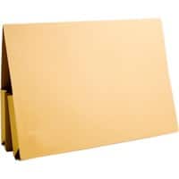 Guildhall Double Pocket Wallet 214-YLWZ A4, Foolscap Flap Cardboard Landscape 27 (W) x 14 (D) x 38 (H) cm Yellow Pack of 25